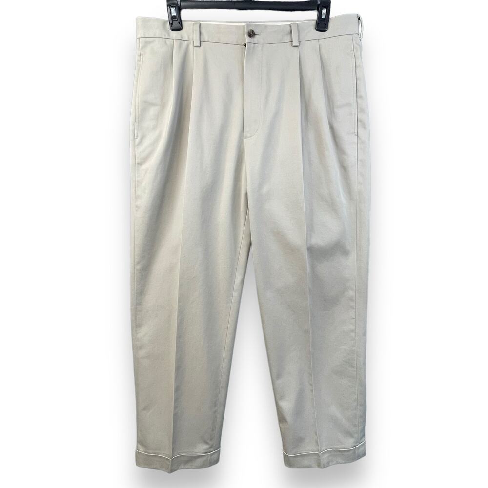 Brooks Brothers Mens Pants Advantage‎ Chino Elliot Size W38L30 Pleated Front